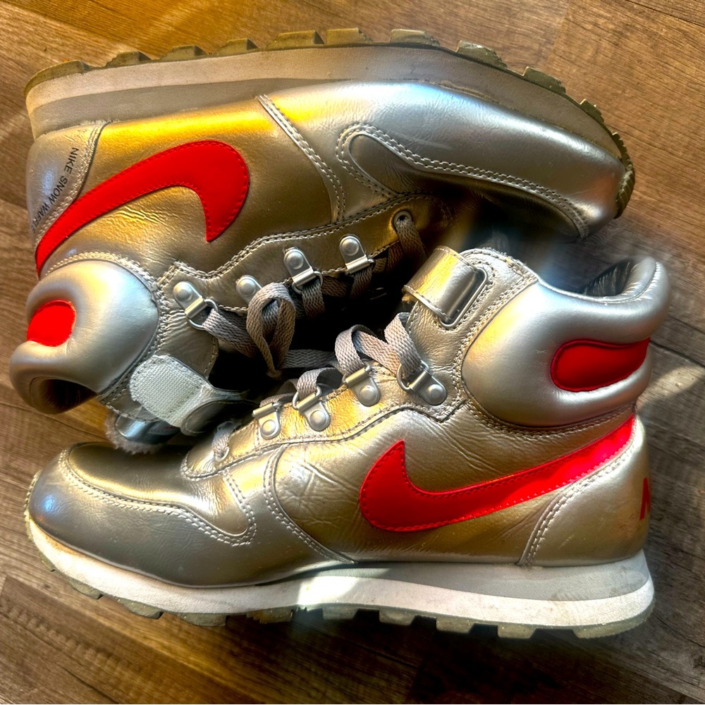 Silver Snow Nikes